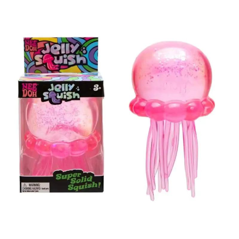 Needoh Fuzz Ball Jellyfish Squishy Blind Box, Meerestiere, ab 3 Jahre - Bild 3