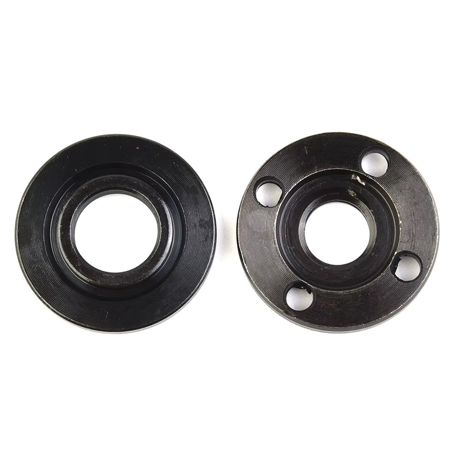 DAZZLEEX Flanschmuttern-Set für M14-Winkelschleifer mit innerer und äußerer Sicherung, Durchmesser: 40 mm, Stiftabstand: 30 mm, Farbe: Blau - Bild 1