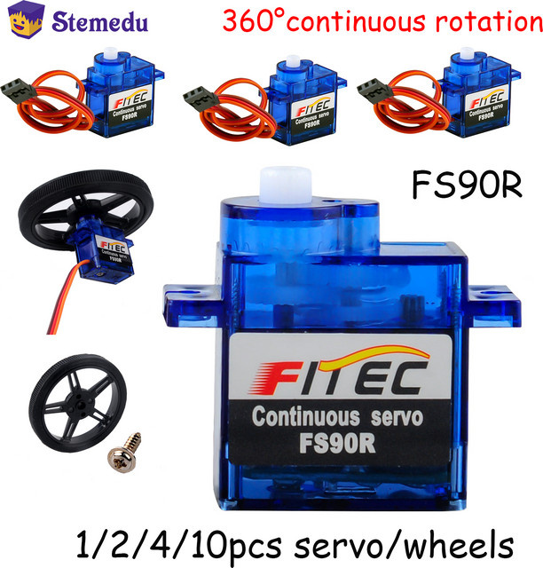 Feetech FS90R Mini-RC-Servo, Mikromotor, 360-Grad-Dauerdrehung - Bild 1