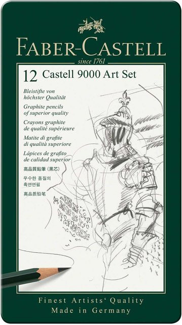 Faber Castell 9000 Art Set Graphit in Grau und Multicolour - Bild 1