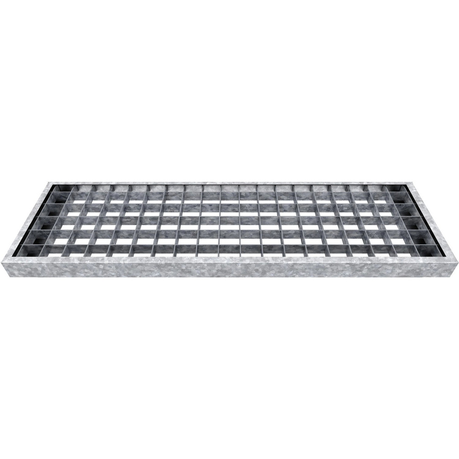Dolle Gardentop Gitterroststufe für Außentreppen aus verzinktem Stahl, Grau, Breite: 100 cm - Bild 2