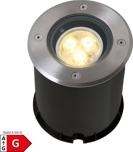 Näve LED-Bodeneinbauleuchte Forto in Silber, rund, B/H/T: 12,5 x 14,5 x 12,5 cm - Bild 1