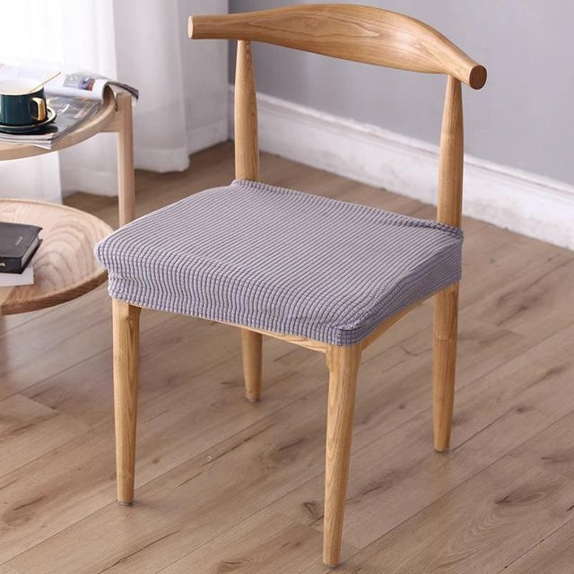 Yiran Furniture Sitzkissenbezug aus Polyester, grau, quadratisch, B/T/H: 30 x 30 x 5 cm - Bild 1