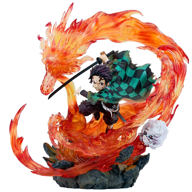 Bandai Demon Slayer Kamado Tanjiro Battle Ver. Action Figure Statue, 30cm - Bild 2