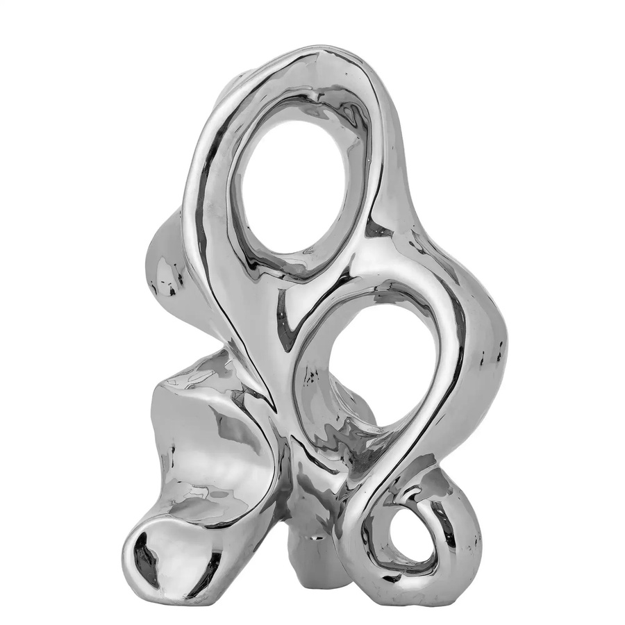 Bloomingville Dekofigur Vinini aus Keramik in Silber, Höhe: 27 cm - Bild 1