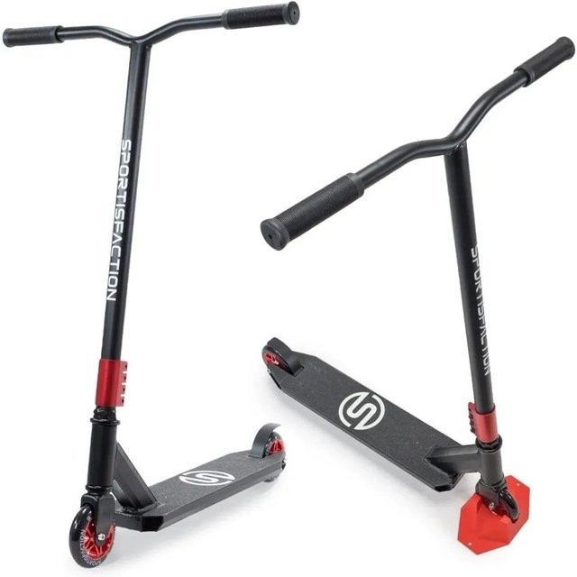 Sportisfaction Stuntscooter Rot mit ABEC11 Kugellager und 4-fach Klemme - Bild 1