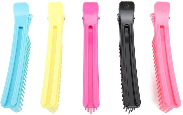 Shoemst Haarabteilklemme, 5 Paare, pink - Bild 1