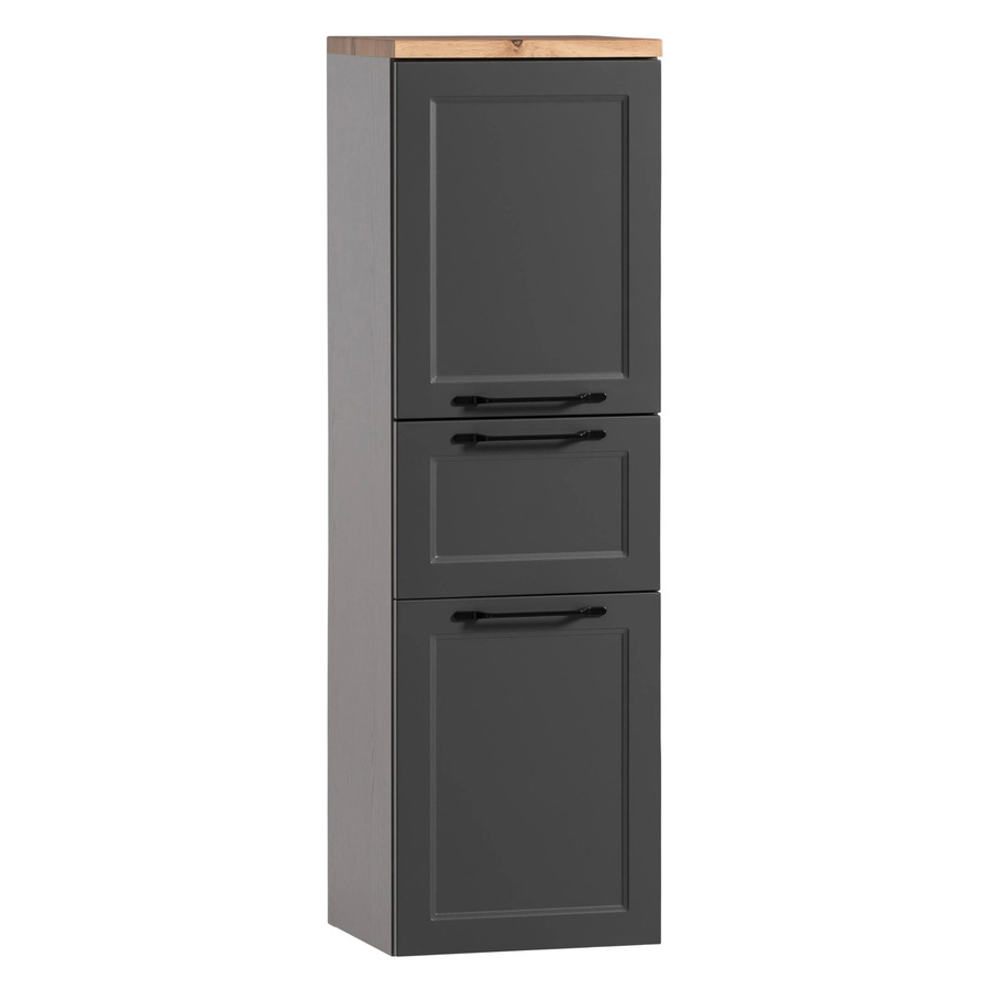 Held Möbel Midischrank Padua in matt Graphit Grau, B/T/H: 40 x 35 x 130 cm - Bild 2