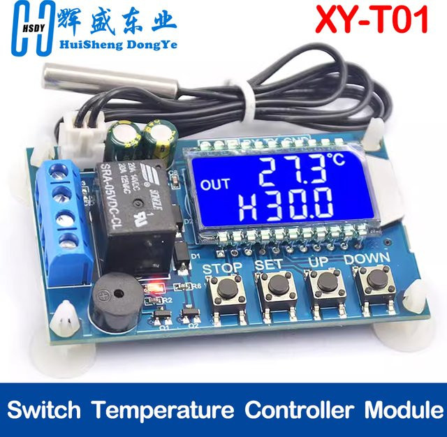 HUISHENGYUFA XY-T01 Digitaler Thermostat für Heizung und Kühlung in Blau - Bild 1