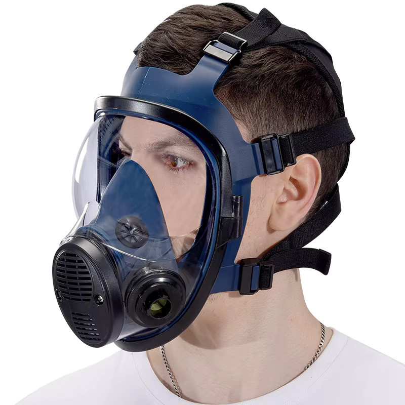 Vollgesicht-Atemschutzmaske mit Filtern für Bauprojekte, Chemikalien, Farbe und Pestizide - Bild 2