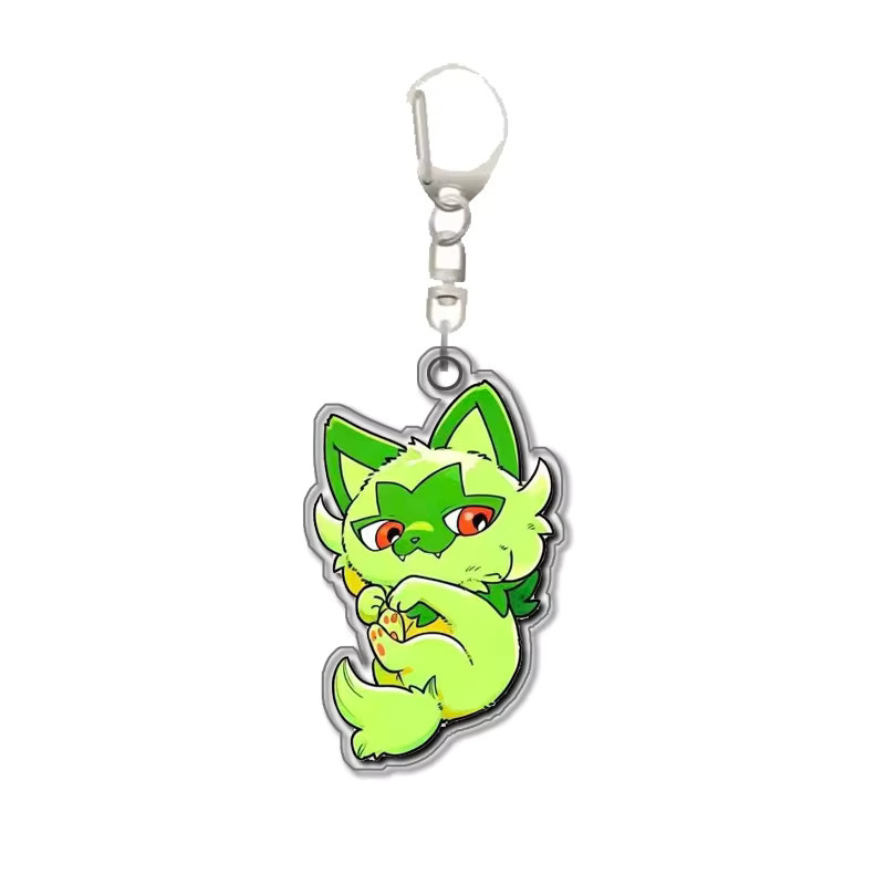 Keeppley Pokémon Sprigatito Espurr Purrloin Meowth Skitty Litten Glameow, Schlüsselanhänger - Bild 2