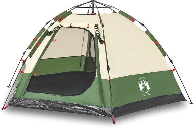 Furnicato Campingzelt Kabine Grün H x B x T: 129 x 273 x 273 cm - Bild 1