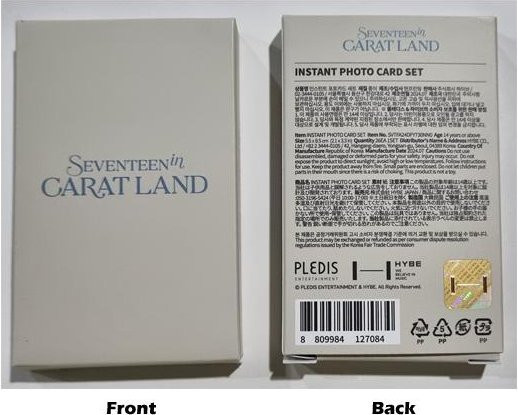 Seventeen Carat Land Sofortbild-Fotokartenset, Grau, Weiß, ab 14 Jahren - Bild 1
