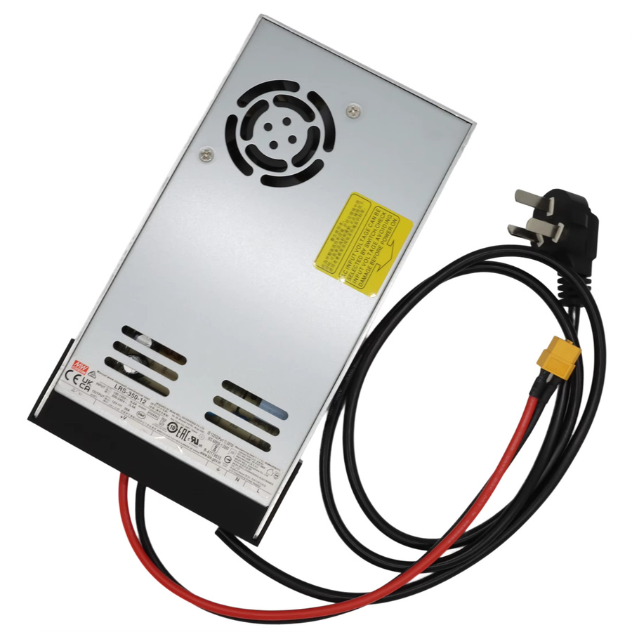 Mean Well DC-Netzteil 12V 29A 348W mit XT60-Anschluss in Silber für NerdOCTaxe Rev3.1 9.6T 12T NerdQX 8T Solo Bitcoin Miner - Bild 2