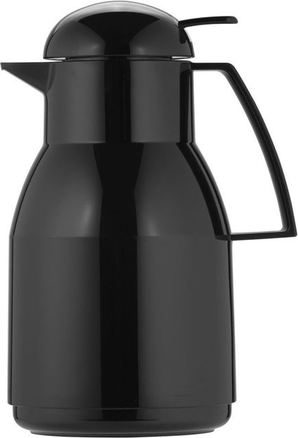 Helios Isolierkanne Top Push, Schwarz, 1 l, Durchmesser: 13,5 cm, Höhe: 25,5 cm - Bild 1