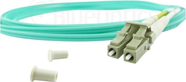 BlueOptics Duplex LWL Patchkabel kompatibel mit Ubiquiti, LC-UPC/LC-UPC, Multimode OM3 G50/125µm, beige, 50 Meter - Bild 1