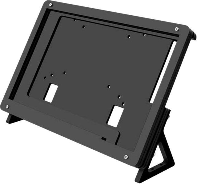 Acryl Gehäuse für 7 Zoll LCD Kontakt Bildschirm Modell B in Schwarz - Bild 1