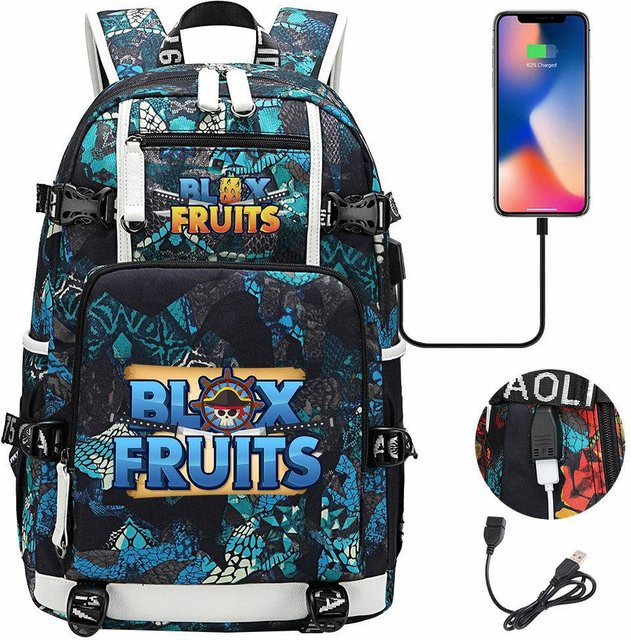 3-teiliges Schulrucksack-Set aus Oxford-Stoff mit Schultasche und Federmäppchen, Mehrfarbig, B/T/H: 47 x 30 x 15 cm - Bild 1