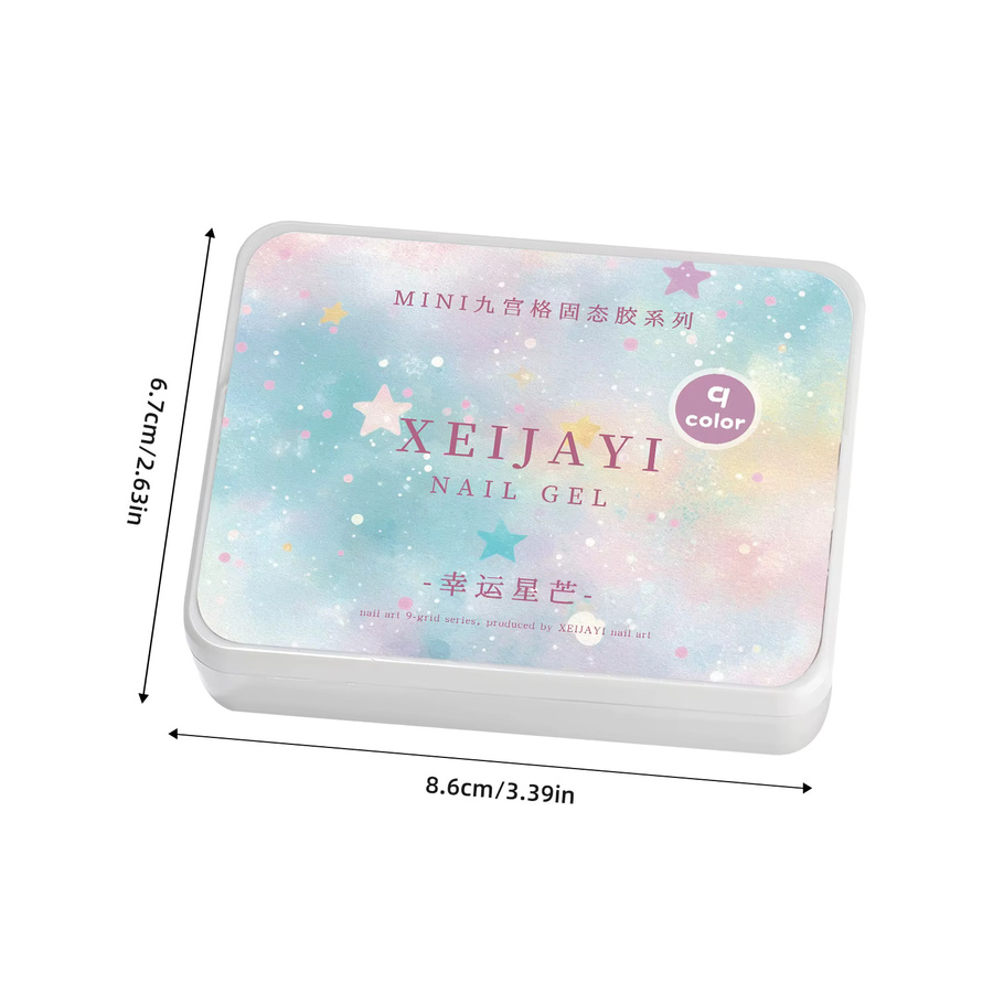 XEIJAYI Nagellack Gel, Schimmernd, 9 Farben - Bild 2