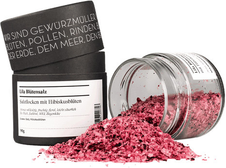 Gewürzmühle Rosenheim Lila Salzflocken mit Hibiskusblüten 90 g - Bild 1