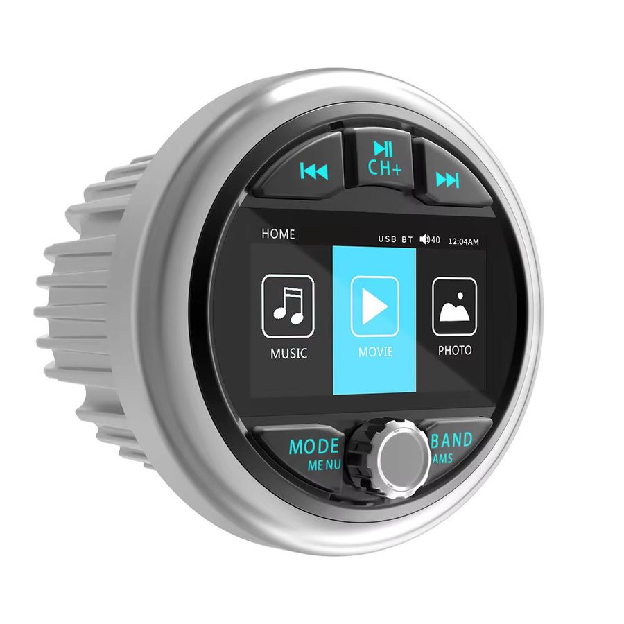 AKAMATE Marine Stereo MP5 Media Player mit Bluetooth, AM/FM RDS und AUX in Schwarz - Bild 5