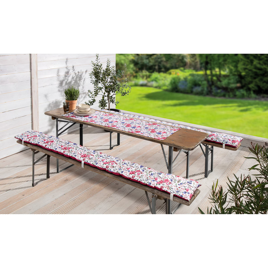 Reversible Bierbank-Auflage Viva Domo Rose in Mehrfarbig - Bild 2
