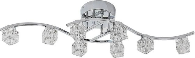 Lindby LED Deckenleuchte Yaro Modern in Chrom aus Metall, 8-flammig, dimmbar - Bild 1