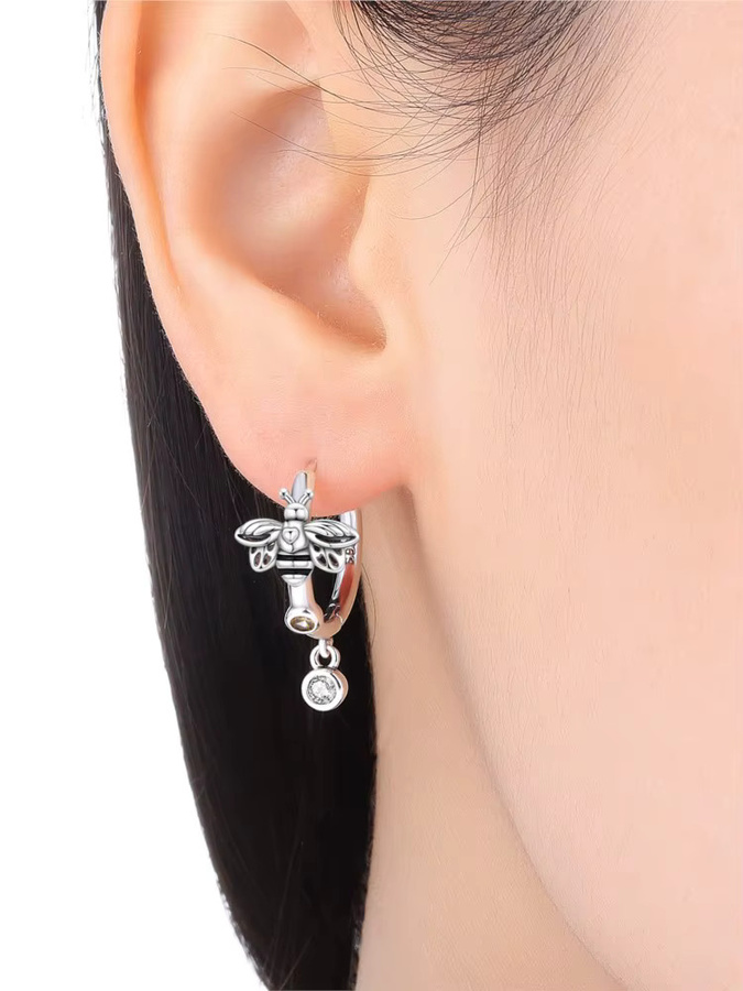 Orstarry Ohrringe, 925 Silber, Bienen, Zirkonia, Damen - Bild 2