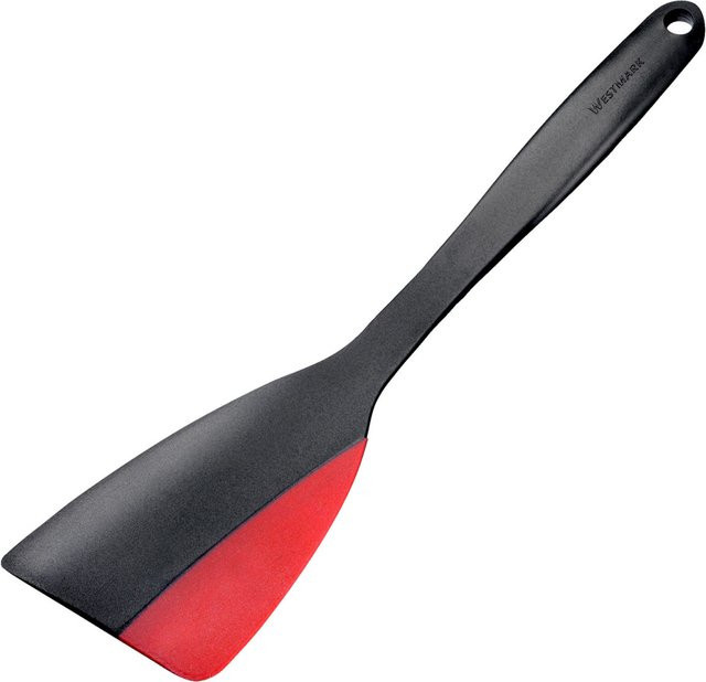Westmark Pfannenwender und Schaber Flexi aus Silikon, schwarz/rot, B/H/T: 8,6 x 3,5 x 30 cm - Bild 1