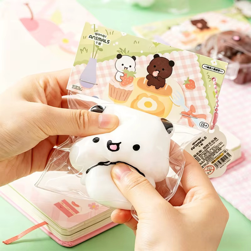 Yier Kawaii Bubu Dudu Squishy, Panda Squishy, weiß - Bild 3