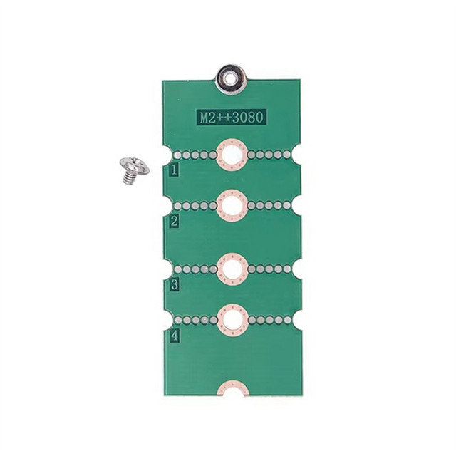 ABQR M.2 NGFF SSD Adapterplatine zur Verlängerung für NVMe SSDs in den Formaten 2230, 2242, 2260 bis 2280, Farbe: Grün - Bild 1