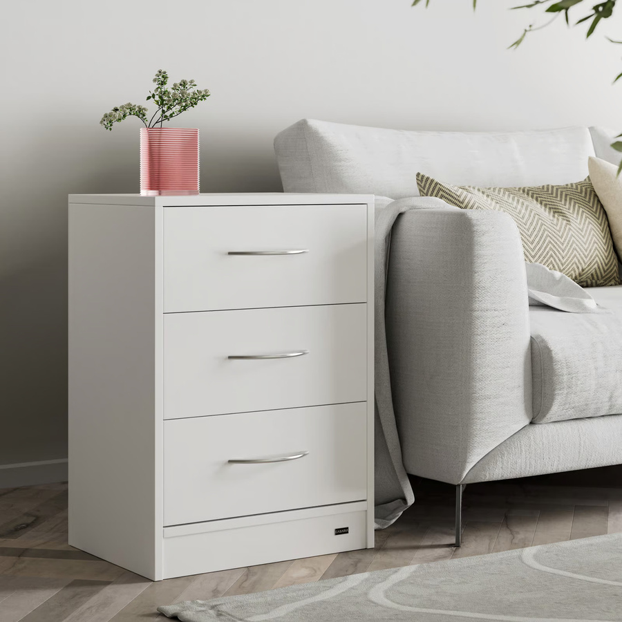 Casaria Nachttisch Eloise 2er-Set Weiß Matt, Wandmontage, B/T/H: 54 x 39 x 28 cm - Bild 2