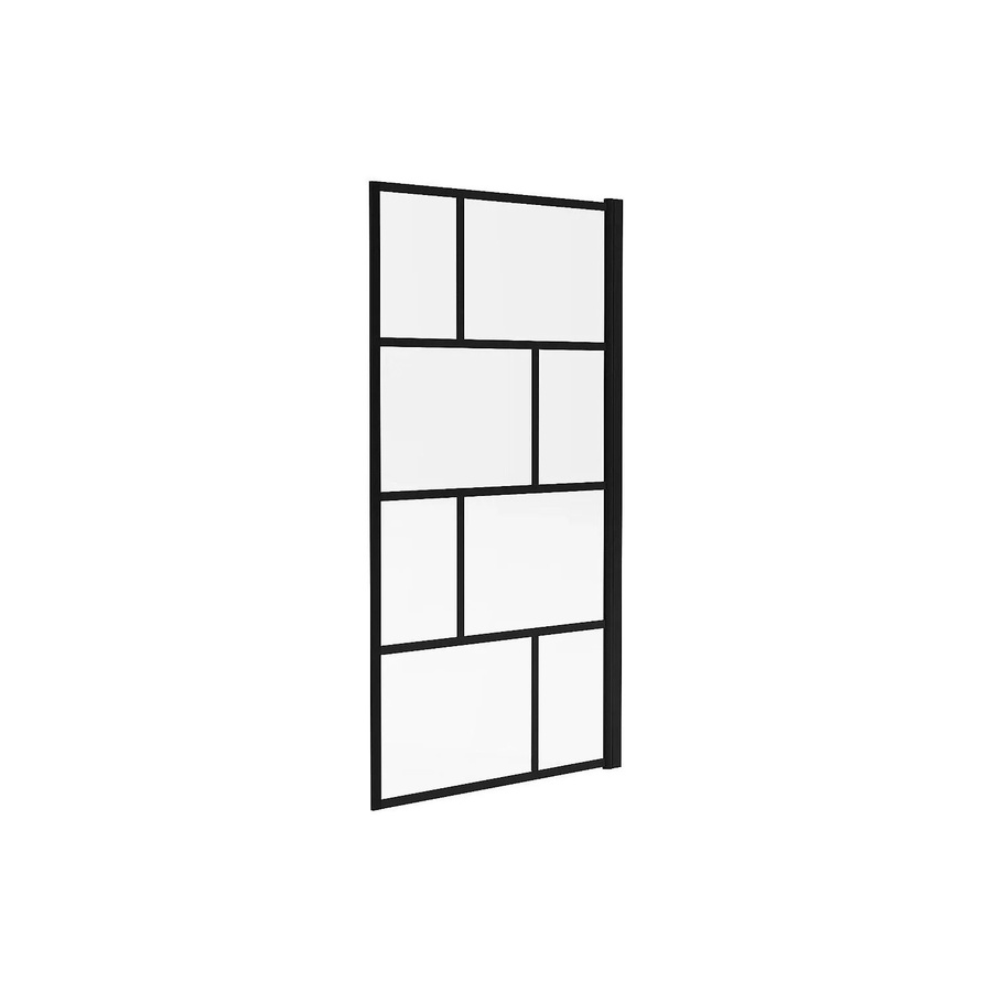 Rivanon Duschabtrennung Schwarz Transparent Höhe: 140 cm, Breite: 90 cm - Bild 2