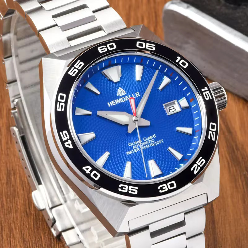 Heimdallr Monster GS Diver Herrenuhr, Automatik, Edelstahl, 43 mm, blau - Bild 3