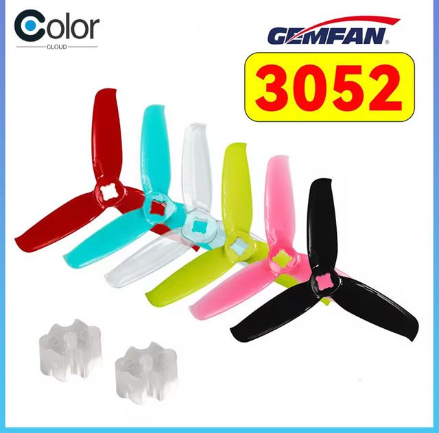 Gemfan 3052 FPV Propeller, 4-teiliges Set, Rot, Kunststoff - Bild 1