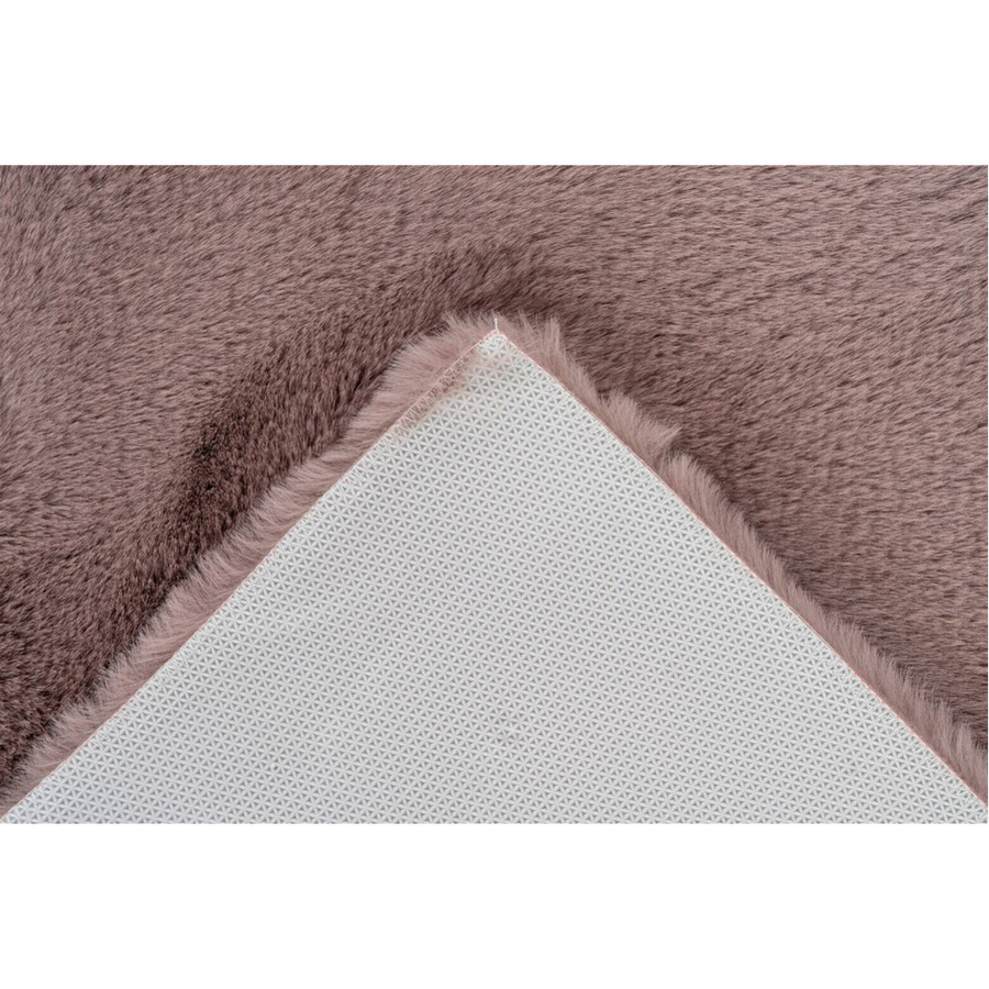 Kayoom Hochflorteppich Badematte Rabbit in Rosa mit Kunstfell, Breite: 40 cm, Höhe: 3,5 cm, Länge: 60 cm - Bild 2