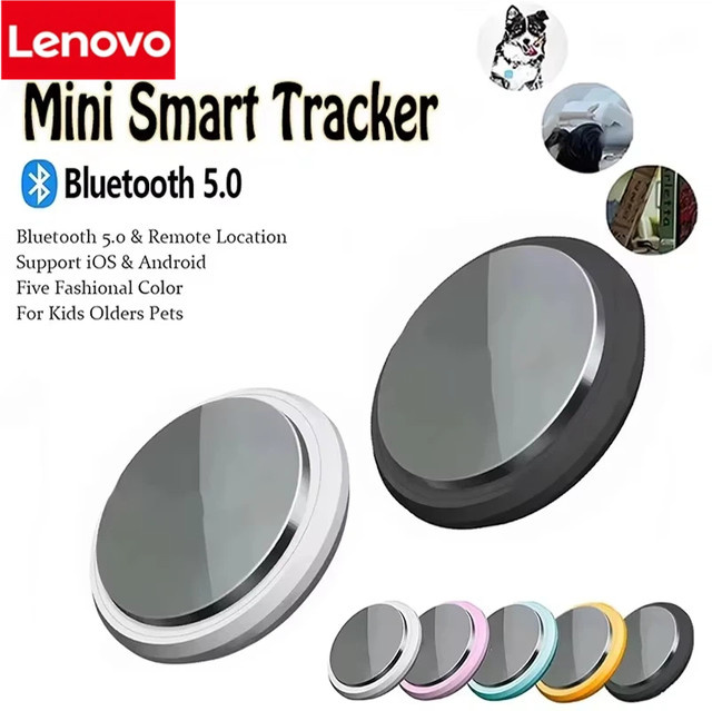 Lenovo GPS-Tracker mit Bluetooth 5.0 als Anti-Verlust-Smart-Gerät für Haustiere, Kinder, Senioren und wichtige Gegenstände, kompatibel mit iOS und Android - Bild 1