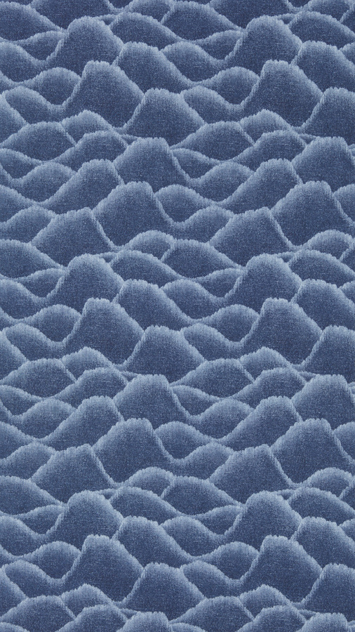 Harlequin Tapete Zuni Midnight Blau Geometrisches Abstract Design Non-Woven Rolle - Bild 1