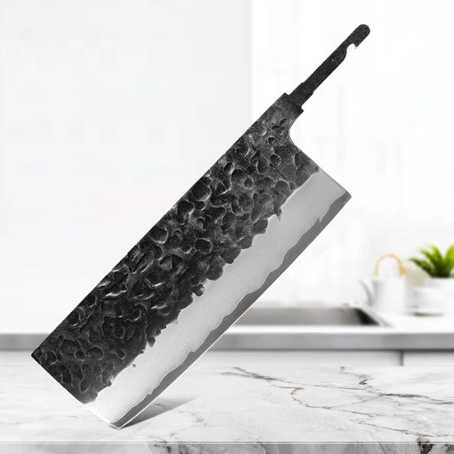 DASHWAY Nakiri Kochmesser aus geschmiedetem Verbundstahl mit Full Tang, 17,78 cm - Bild 1