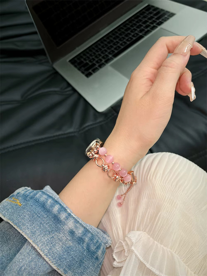 iwujiao Uhrenarmband Edelstahl, Roségold, Unisex - Bild 3