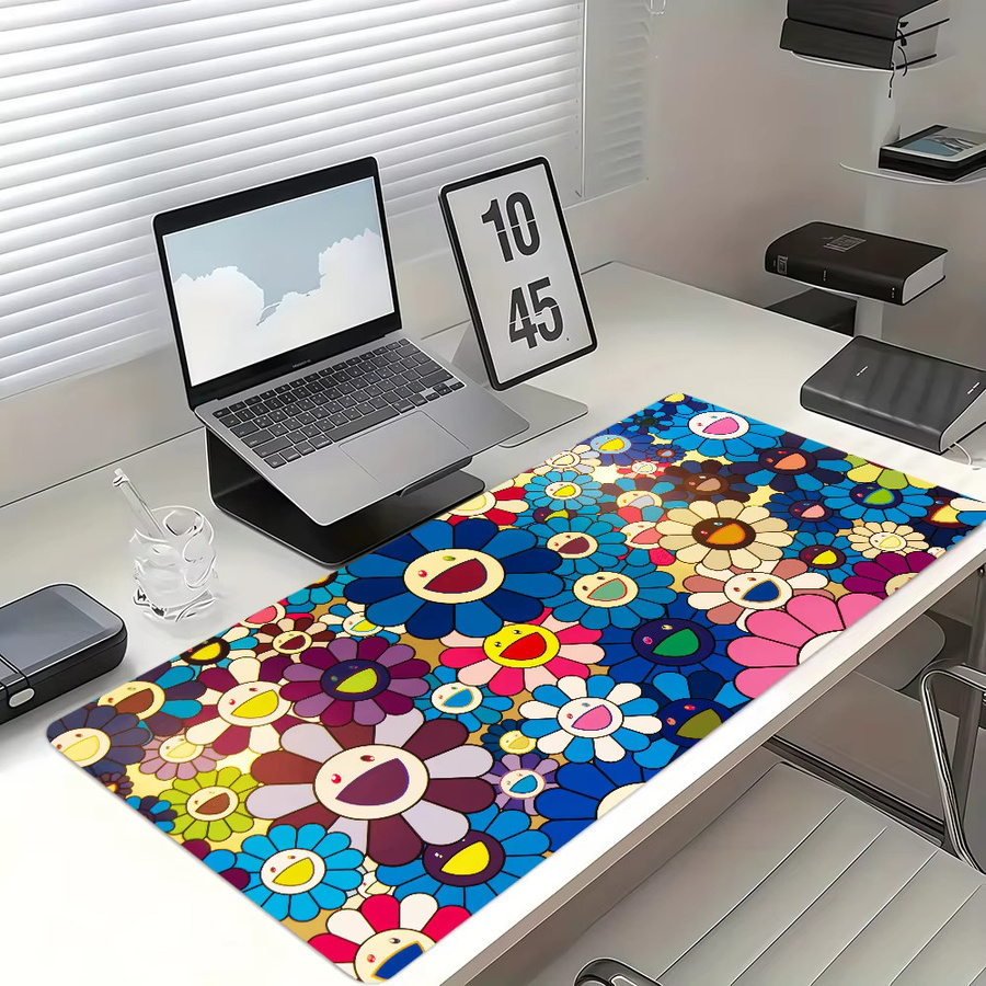 Rutschfestes und verdicktes Gaming Mauspad im Takashi Murakami Kunstdesign, Mehrfarbig - Bild 6