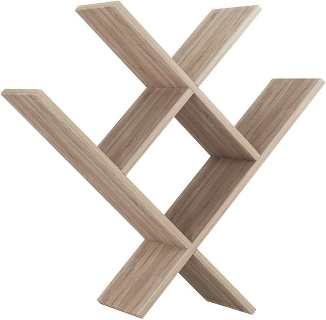 Mein-Regal Wandregal VALLE aus MDF Holz in Natur mit 5 Fächern, B/T/H: 75 x 22 x 78 cm - Bild 1
