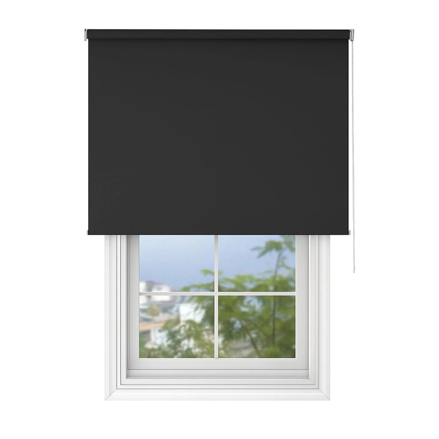 Deco-Raum Tageslicht-Rollo Basic semi-transparent Schwarz B: 110 cm, H: 150 cm - Bild 2