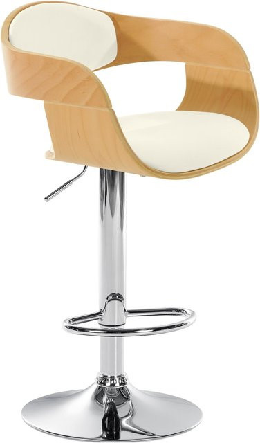 CLP Barhocker Kingston mit Kunstleder-Bezug und höhenverstellbarer Sitzfunktion im modernen Design - Bild 1