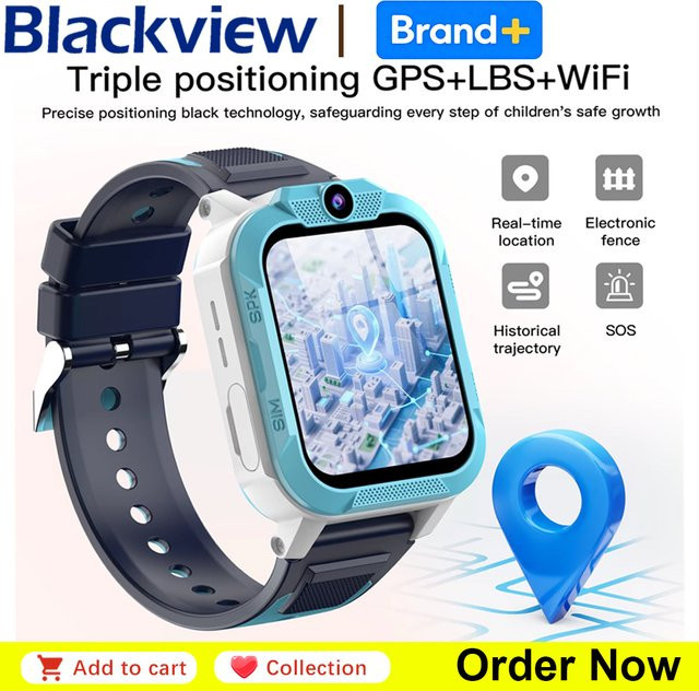 BLACKVIEW Smartwatch, Kinder, GPS, wasserdicht, pink, multicolor - Bild 1