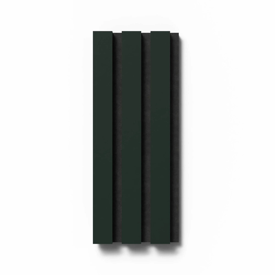 Denpanels Akustikpaneel Conifer in Schwarz und Dunkelgrün mit Linoleum und Akustikfilz in Streifenoptik im skandinavischen Stil, B: 29,5 cm, H: 15 cm, T: 15 cm - Bild 2