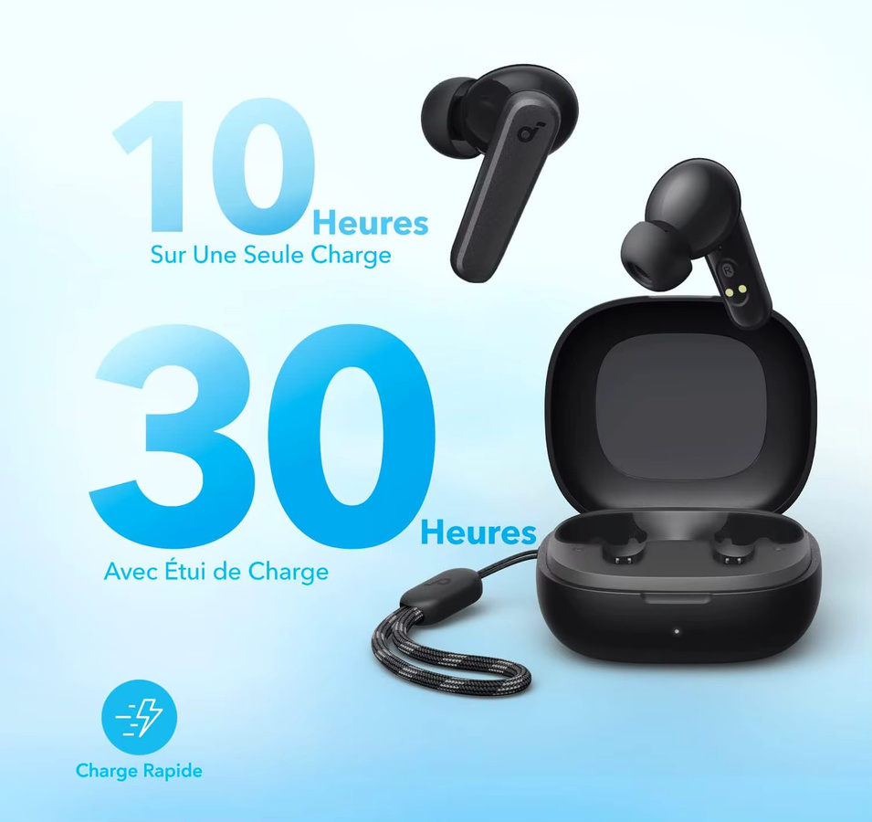 Soundcore by Anker R50i Wireless Bluetooth In-Ear Kopfhörer mit 10 mm Treibern und anpassbarem EQ in Schwarz oder Weiß - Bild 2