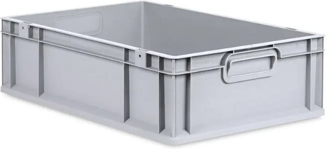 PROREGAL Eurobox NextGen Grip in Grau mit verstärkten Wänden, H x B x T: 17 x 40 x 60 cm - Bild 1