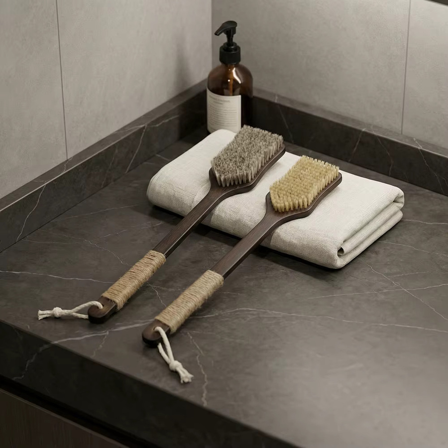 ZaMoSmile Rückenbürste, braun, Unisex - Bild 5