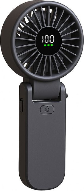 Tragbarer Mini-Ventilator Techsuit A10, Schwarz, wiederaufladbar - Bild 1